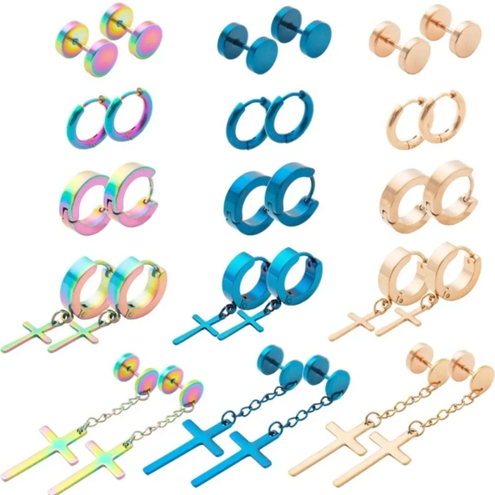 Punk Goth Earrings-15Pcs